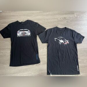 Blipshift Black Car Racing Car Short Sleeve T-Shirts Bundle Lot of 2
